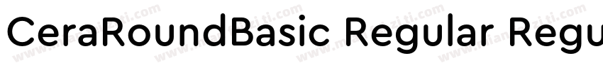 CeraRoundBasic Regular Regular字体转换